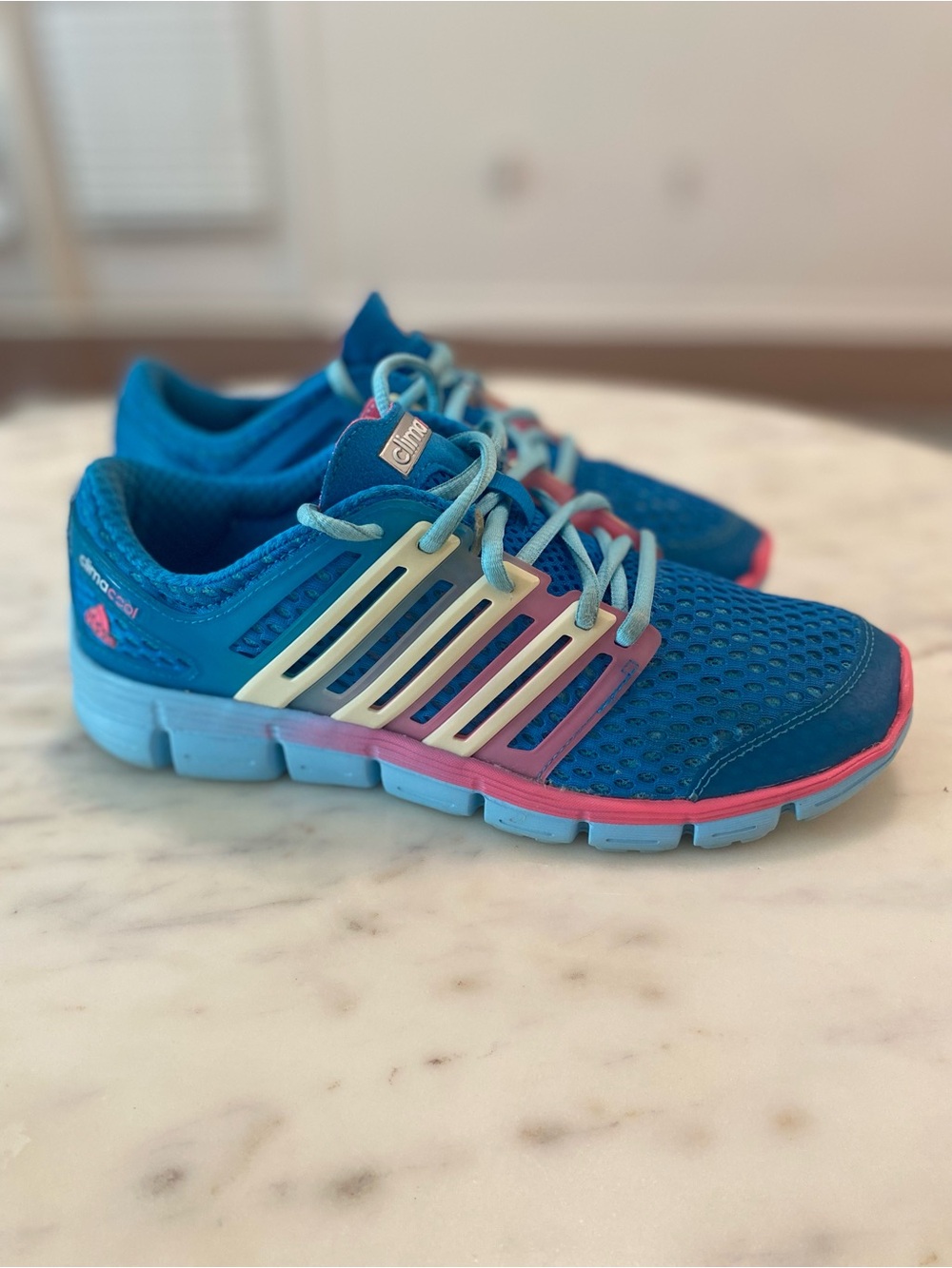 Adidas Climacool Women’s Size 8 Blue Pink Running Shoes Sneakers C78437